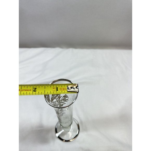 Vintage‎ Flanders Bud Vase W/Poppy Sterling Silver Overlay. - Picture 5 of 14